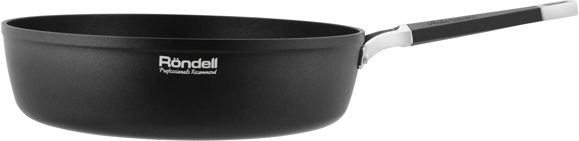 Сотейник Rondell Stolz RDA-1770 4.0л. d=28см (без крышки) серый - фото 4