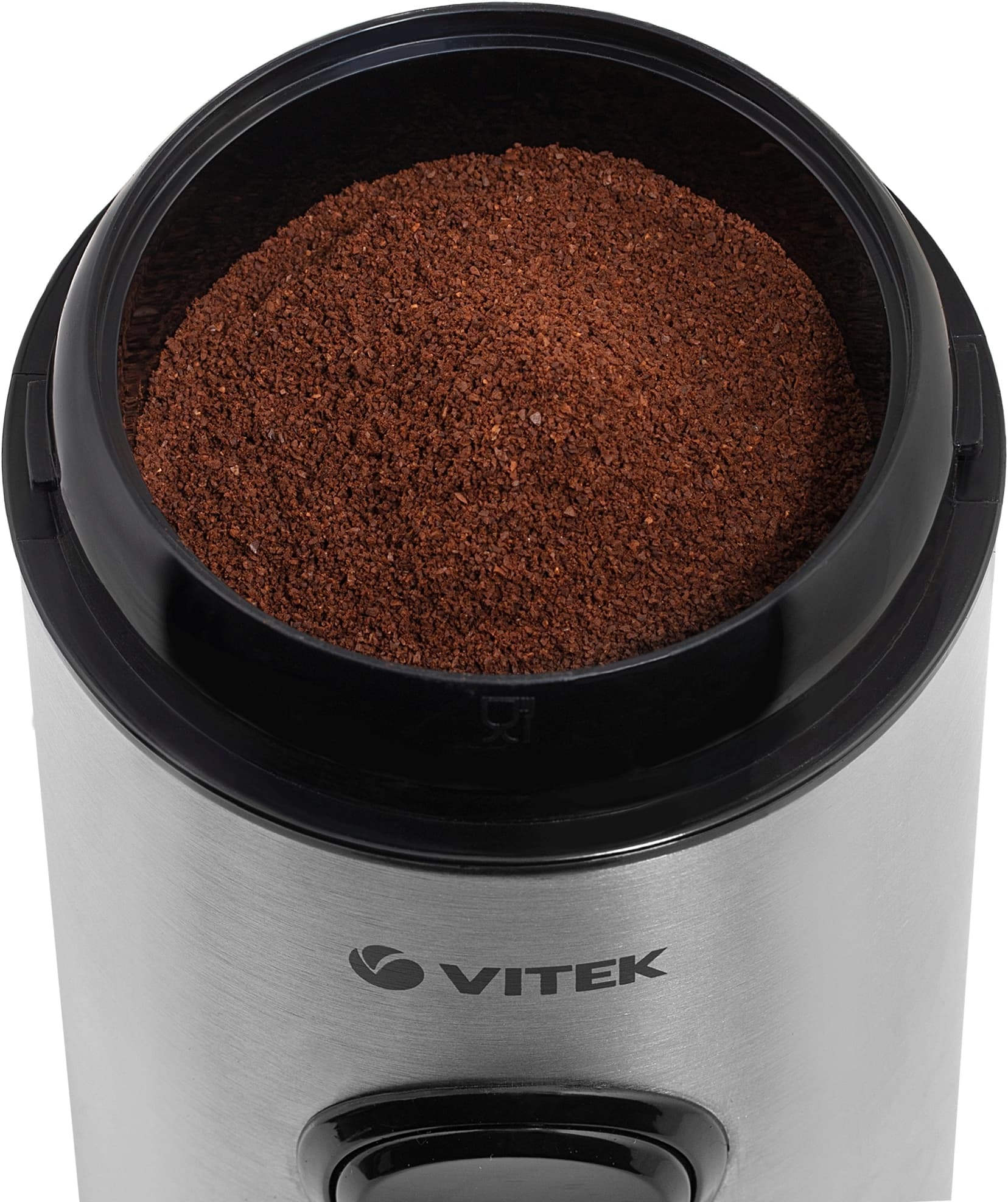 Кофемолка Vitek VT-7123 150Вт сист.помол.:ротац.нож вместим.:50гр стальной - фото 4