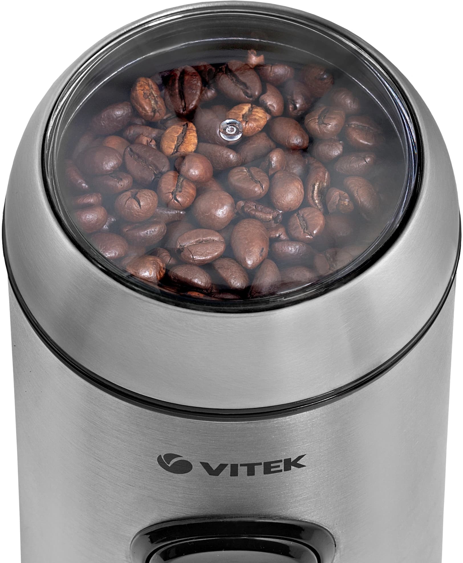 Кофемолка Vitek VT-7123 150Вт сист.помол.:ротац.нож вместим.:50гр стальной - фото 5