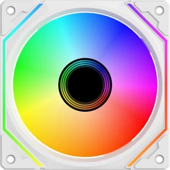 Вентилятор для корпуса Bloody BD-CF120ARGB5 LCD ARGB 120х120x25 белый 4-pin 26дБ (BD-CF120ARGB5-WH) Ret - фото 5