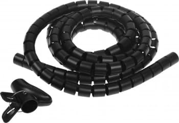 Кабельный органайзер Buro BU-CABORG-3X300 Spiral Hose 30x3000мм черный - фото 2
