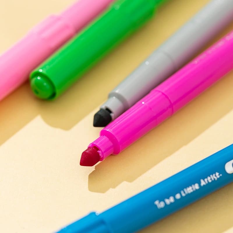 Фломастеры Deli EC161-12 Color Kids круг. конический пиш. наконечник Вентилируемый 12цв. пакет с европодвесом - фото 3