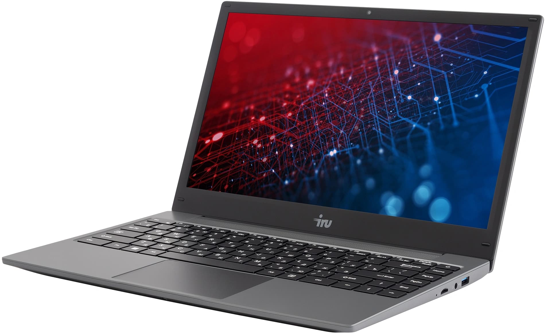 Ноутбук IRU Tactio 14ALH Core i3 1215U 8Gb SSD256Gb Intel UHD Graphics 14" IPS FHD (1920x1080) Windows 11 Pro Multi Language 64 grey WiFi BT Cam 4000mAh (2059058) - фото 5
