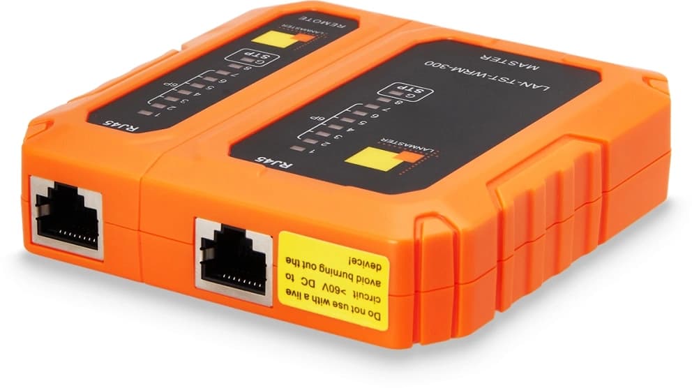 Тестер кабельный Lanmaster LAN-TST-WRM-300 оранжевый/черный - фото 3