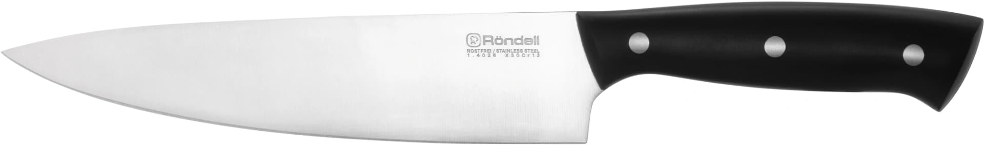 Набор ножей кухон. Rondell Dual RD-1943 компл.:6предм. с подставкой черный подар.коробка - фото 4