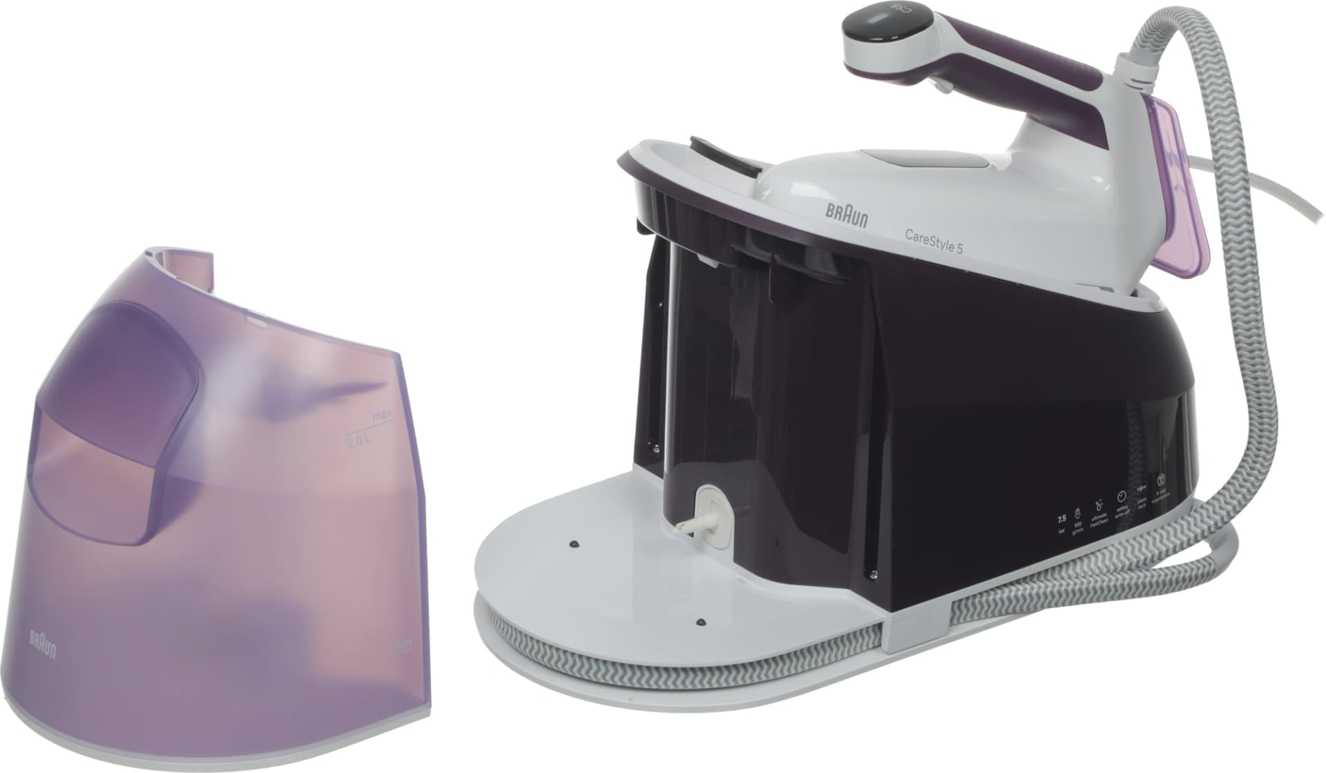 Парогенератор Braun CareStyle 5 IS5247VI 2400Вт сиреневый/белый - фото 4