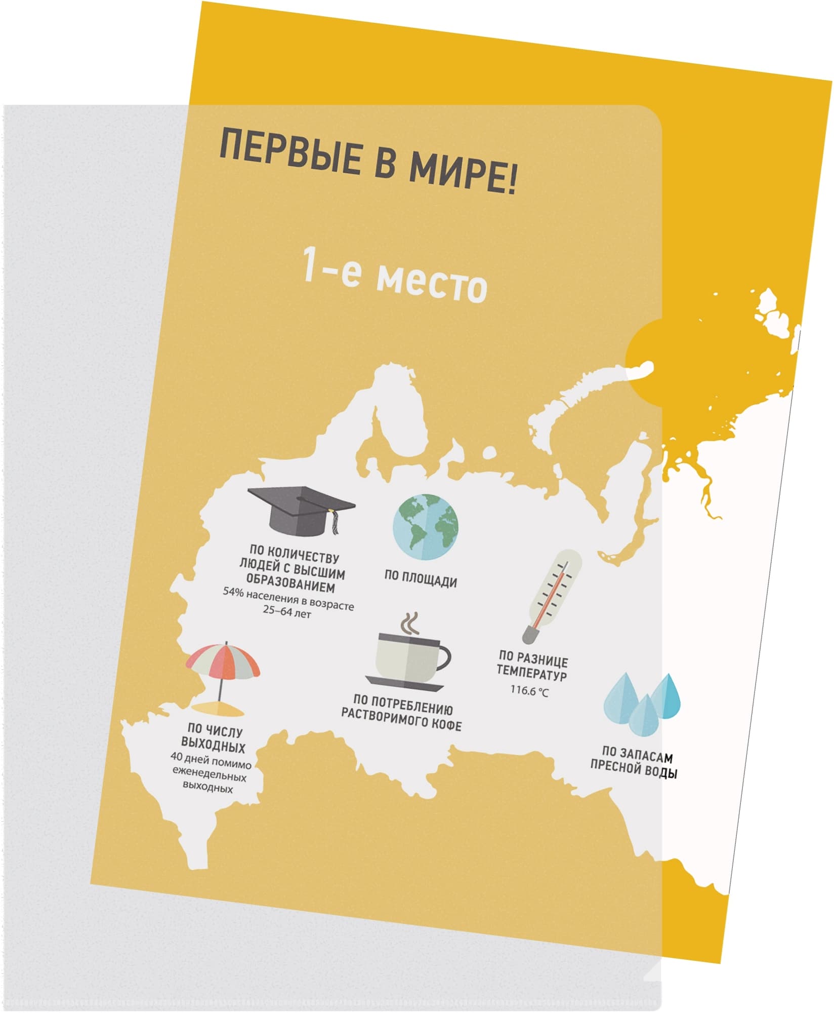 Папка-уголок Silwerhof SE-E120/CLEAR тисненый A4 пластик 0.12мм прозрачный - фото 3