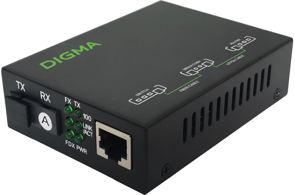 Медиаконвертер Digma DMC-1F35-20A - фото 4