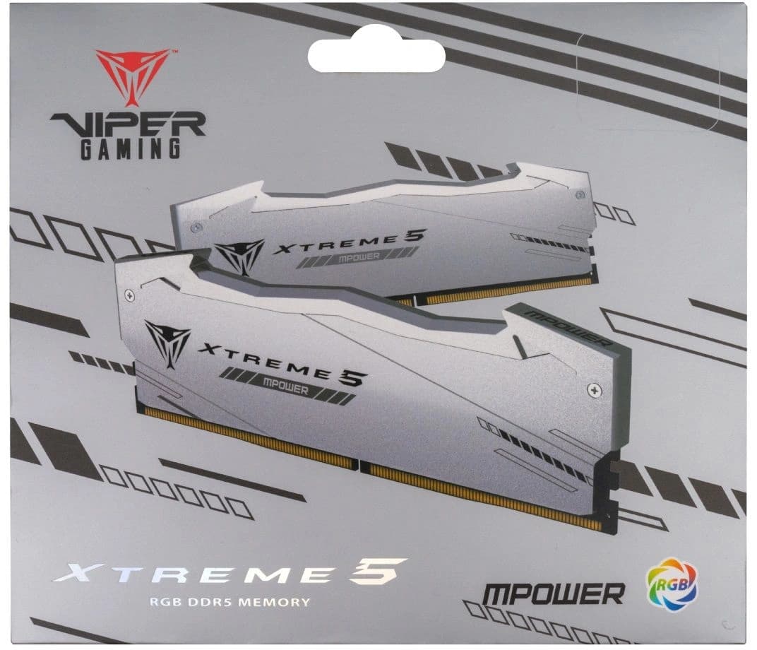 Память DDR5 2x16GB 6000MHz Patriot PVXR532G60C30KM Viper Xtreme 5 RGB RTL Gaming PC5-48000 CL30 DIMM 288-pin 1.35В с радиатором Ret - фото 4