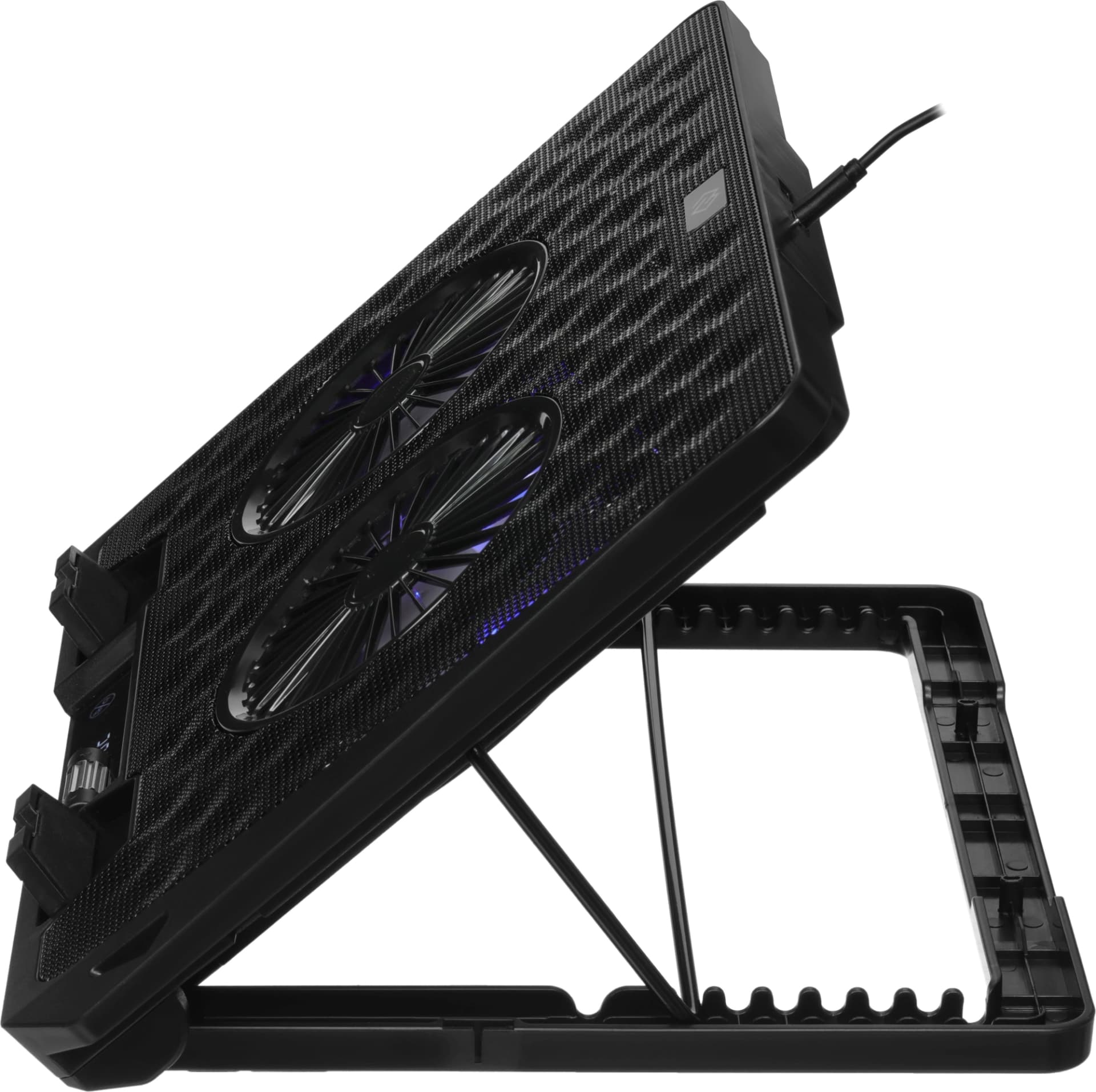 Подставка для ноутбука Digma D-NCP170-2x110 18" 400x288x45мм 52дБ 2xUSB 2x 110ммFAN 1100г Fan-control металл/пластик черный - фото 4