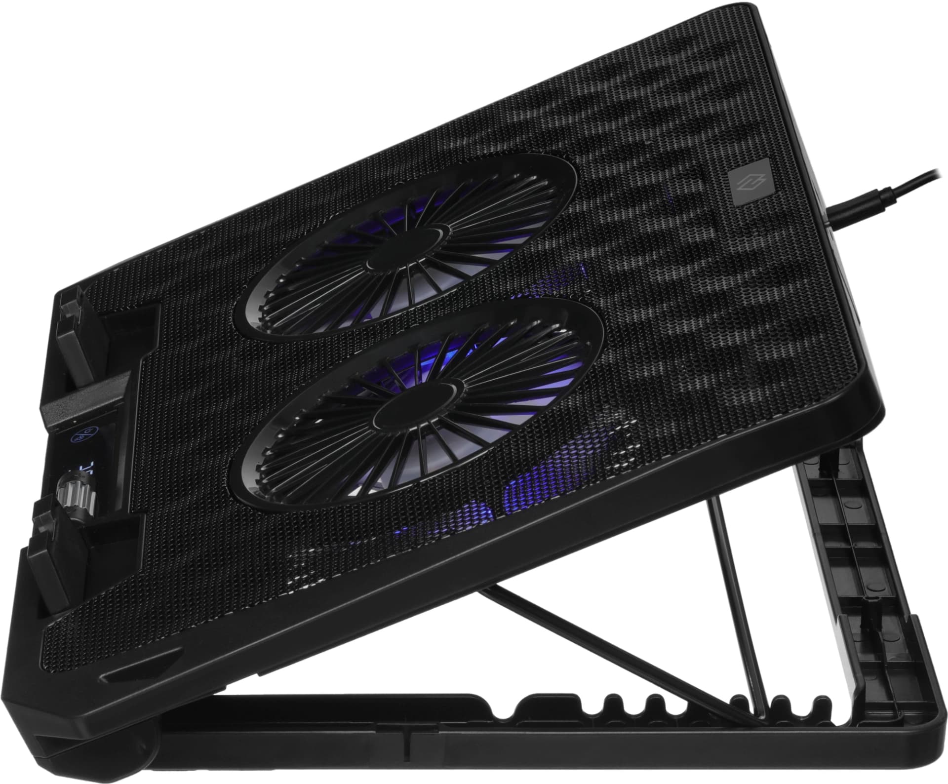 Подставка для ноутбука Digma D-NCP170-2x110 18" 400x288x45мм 52дБ 2xUSB 2x 110ммFAN 1100г Fan-control металл/пластик черный - фото 3