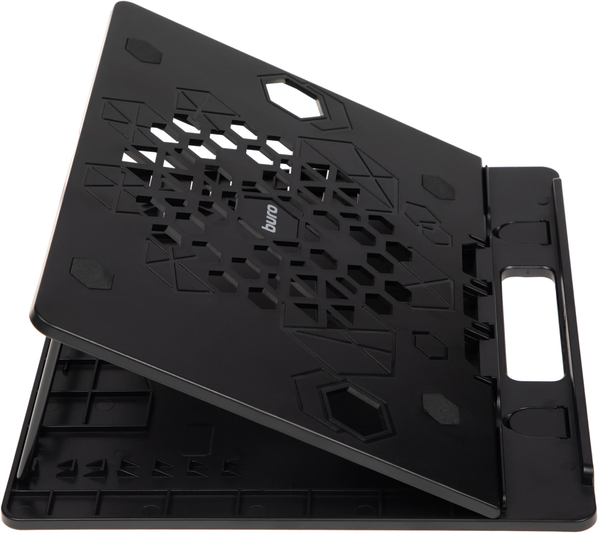 Подставка для ноутбука Buro BU-LS130 15.6" 280x250x15мм 520г металл/пластик черный - фото 4
