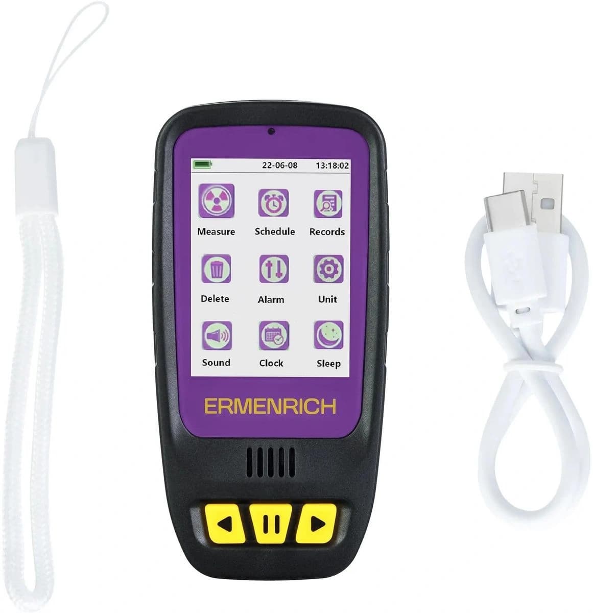 Дозиметр Ermenrich Ping RD40 фиолетовый/черный (84640) - фото 4