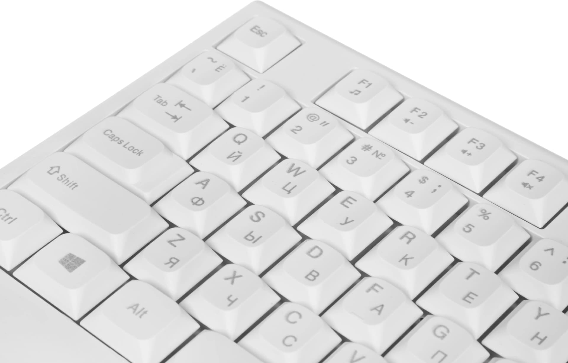 Клавиатура + мышь Acer OCC401 клав:белый мышь:белый USB беспроводная Multimedia (ZL.ACCCC.017) - фото 3