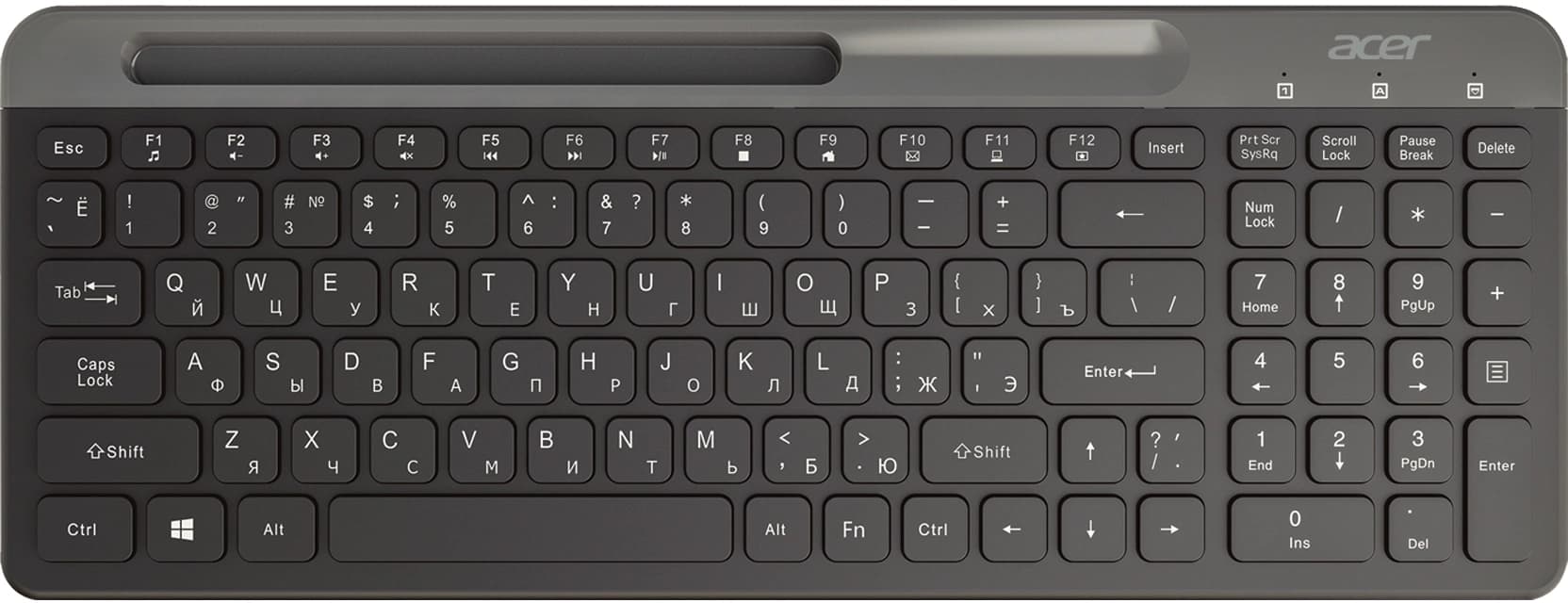 Клавиатура + мышь Acer OCC402 клав:черный мышь:черный USB беспроводная slim Multimedia (ZL.ACCCC.018) - фото 3