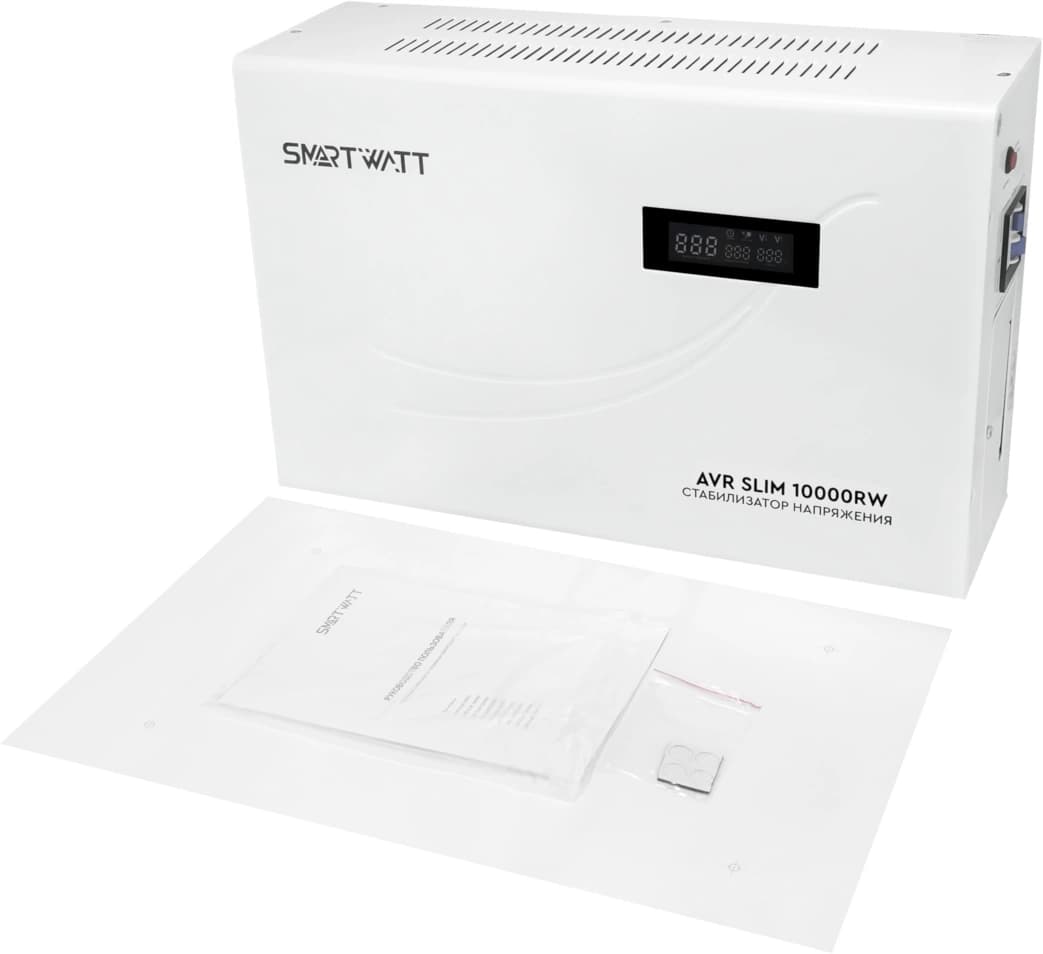 Стабилизатор напряжения Smartwatt AVR Slim 10000RW 10000ВА белый - фото 4