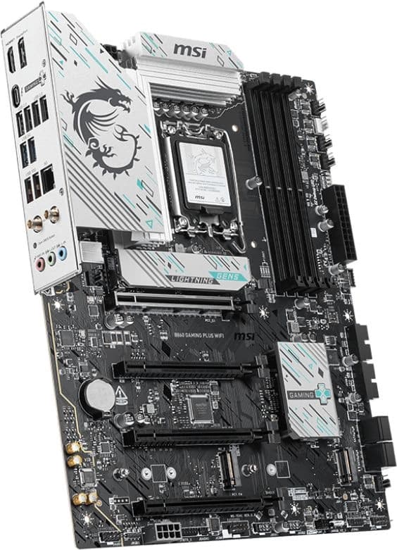 Материнская плата MSI B860 GAMING PLUS WIFI Soc-1851 Intel B860 4xDDR5 ATX AC`97 8ch(7.1) 5Gigabit RAID+HDMI+DP - фото 4
