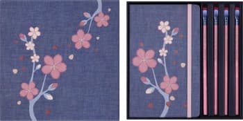 Набор Moleskine Limited Edition Sakura блокнот 2шт/карандаш 4 шт Large - фото 5