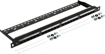 Патч-панель Lanmaster LAN-PPC24U6A 19" 0.5U 24xRJ45 кат.6A UTP - фото 2