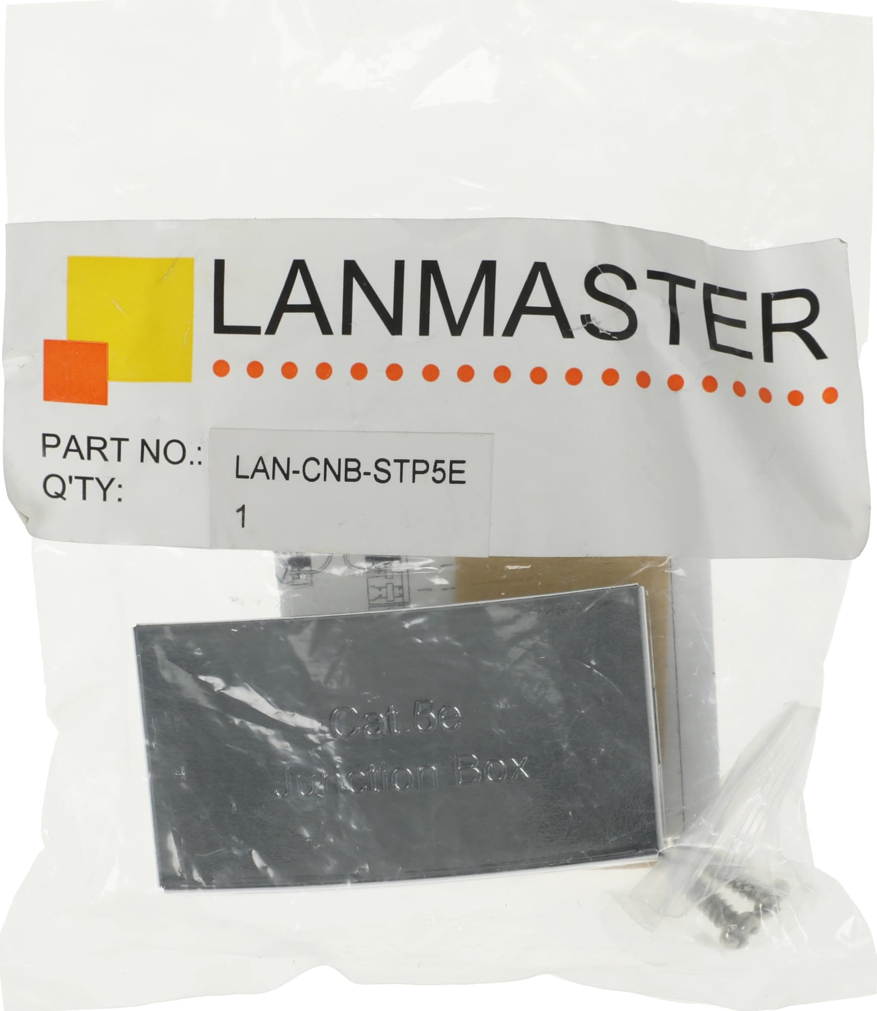 Соединитель Lanmaster LAN-CNB-STP5E (упак.:1шт) 1м серебристый - фото 2