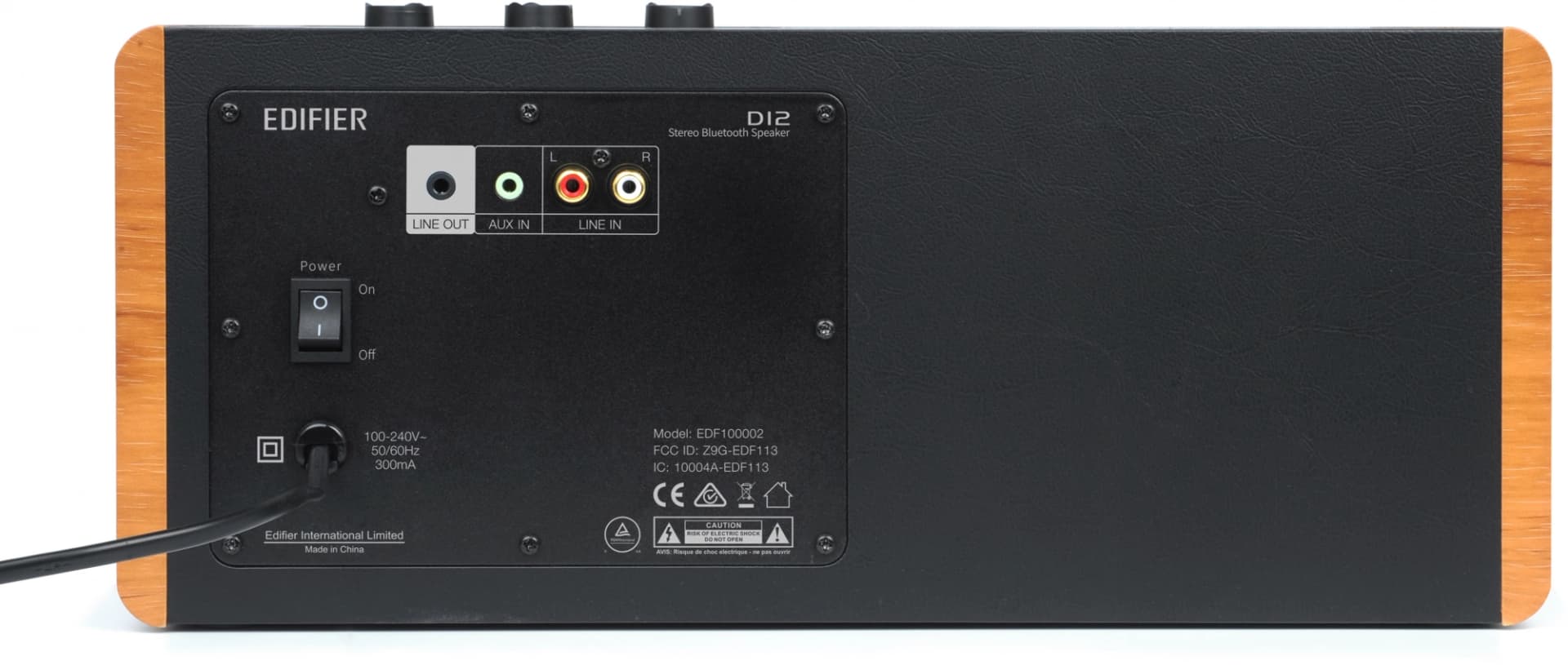 Колонки Edifier D12 2.0 дерево/черный 70Вт BT - фото 5