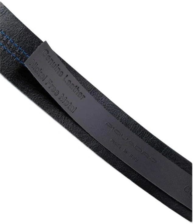 Ремень мужской Piquadro Blue Square CU6742B2/BLUN 125х3.5см синий/черный натур.кожа - фото 5