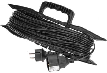 Удлинитель силовой PROconnect PROc-Uc (13-4915) 3x0.75кв.мм 1розет. 30м ПВС 6A пласт.рамка черный - фото 2