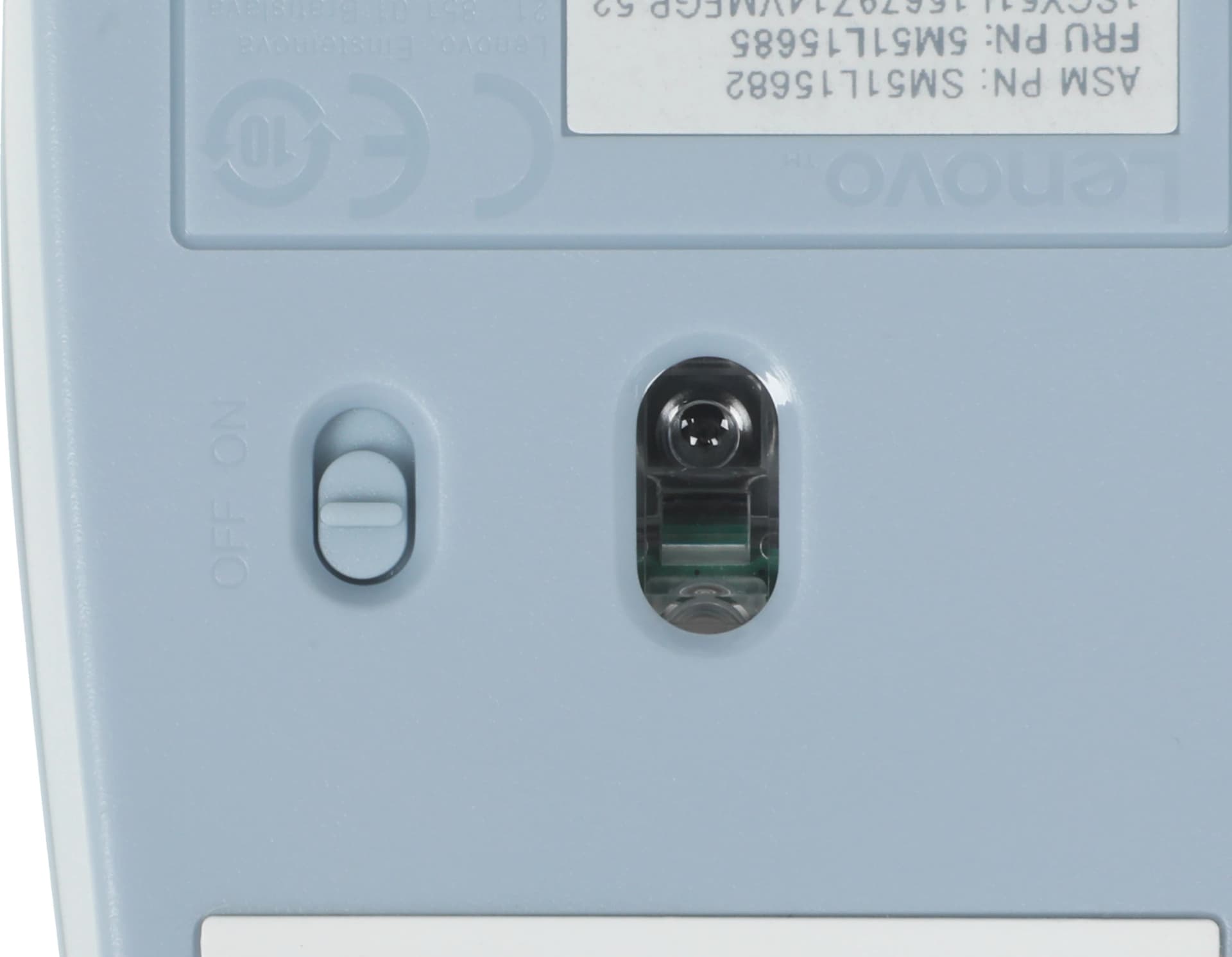Мышь Lenovo 300 Wireless Compact светло-голубой оптическая 1000dpi беспров. USB 2but (GY51L15679) - фото 3