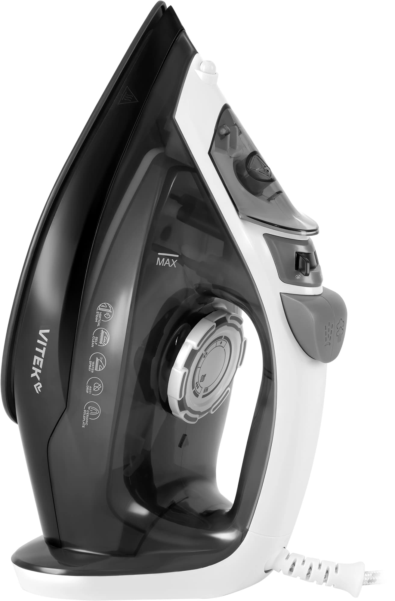 Утюг Vitek VT-IRN1210 2000Вт серый/черный - фото 3