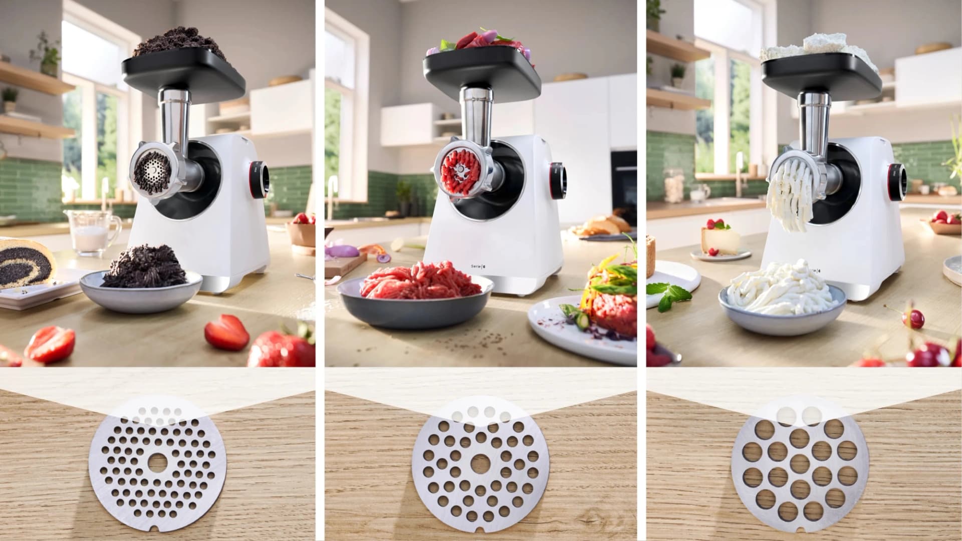 Мясорубка Bosch MFWS609W 2100Вт белый/черный - фото 5