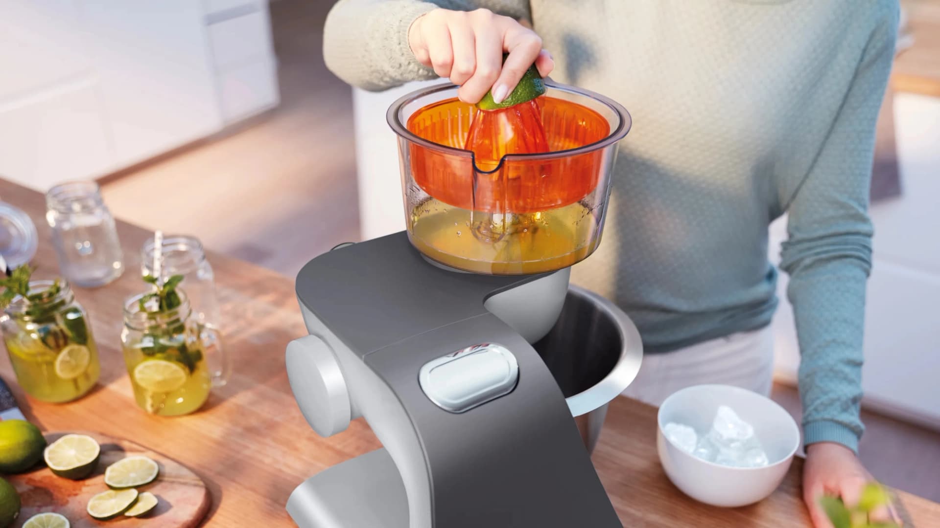 Кухонная машина Bosch MUM58359 1000Вт черный/серый - фото 5