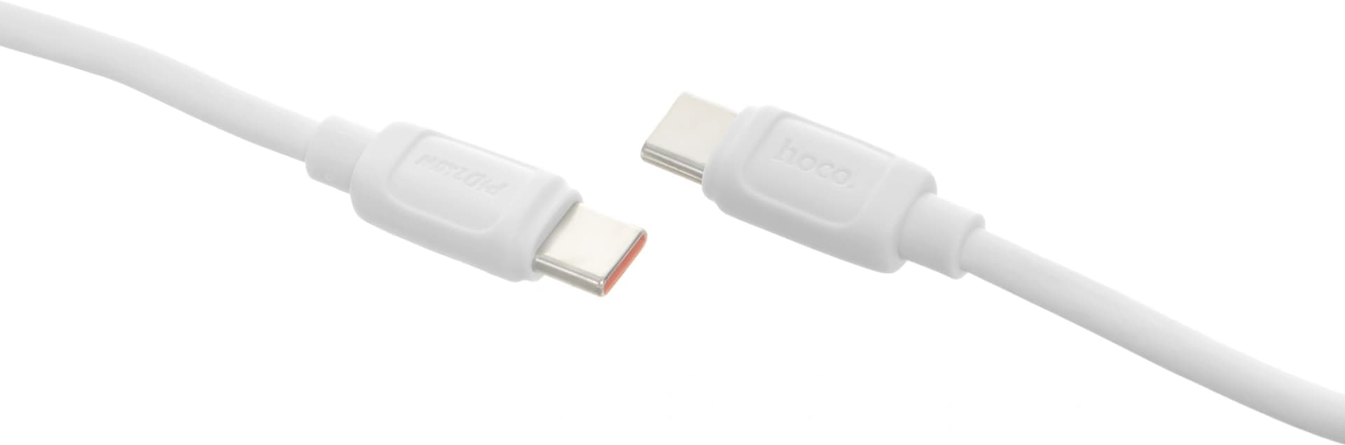 Кабель Hoco X115 52025 USB Type-C (m)-USB Type-C (m) 1.2м белый - фото 3