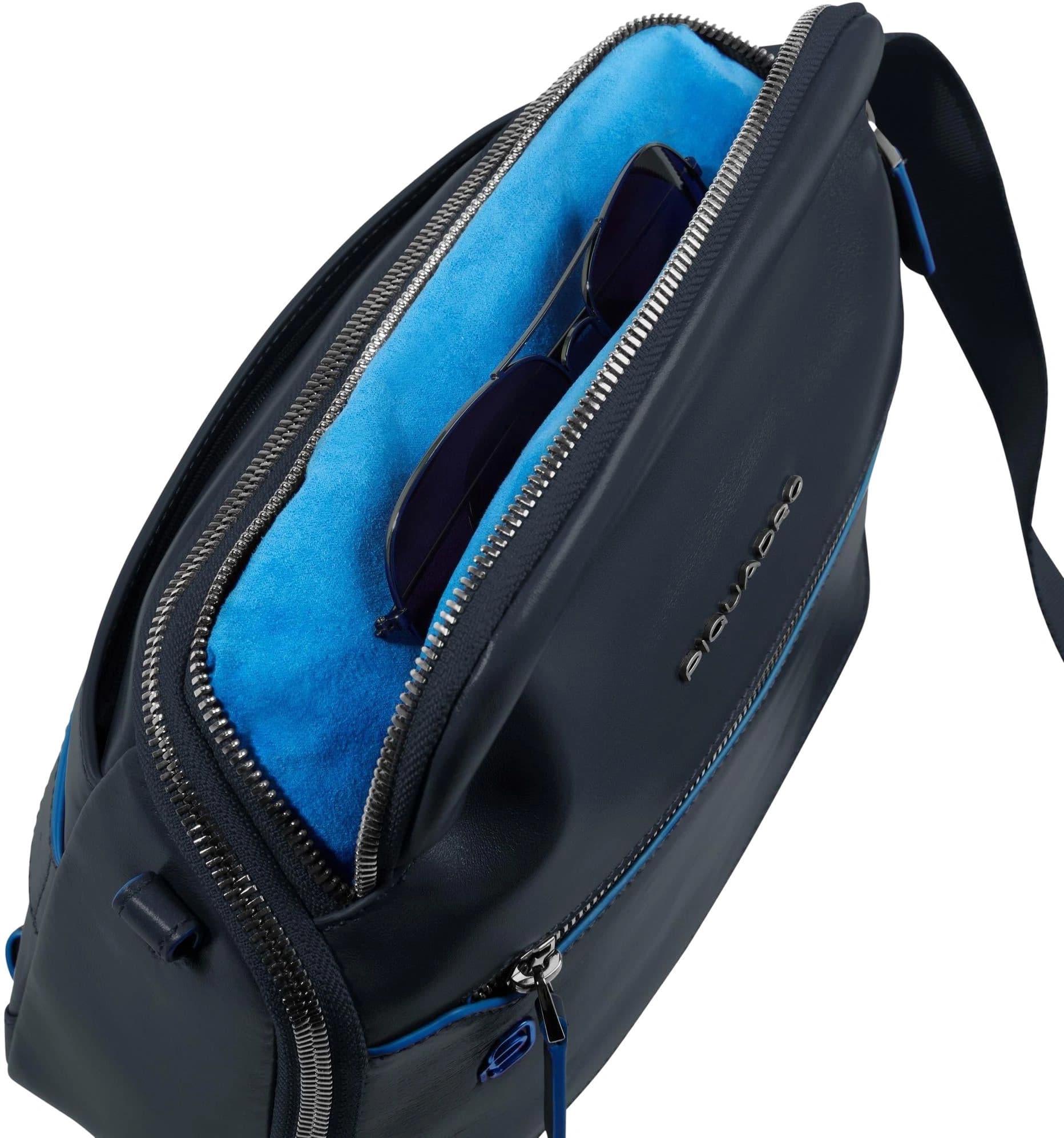 Сумка Piquadro Blue Square CA6900B2/BLU2 темно-синяя натур.кожа - фото 5