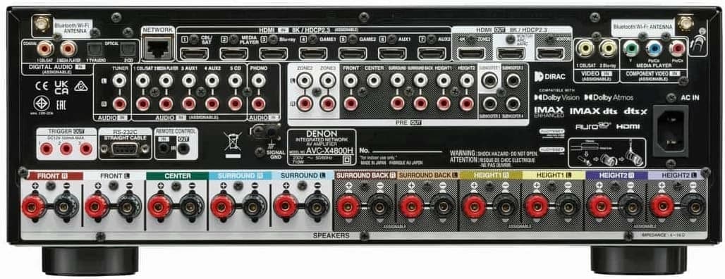 Ресивер AV Denon AVC-X4800H 9.4 черный - фото 4