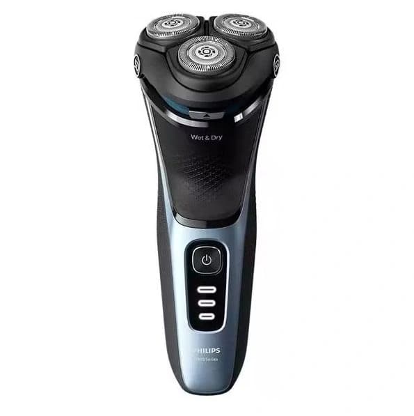 Бритва роторная Philips S3243/12 реж.эл.:3 питан.:аккум. голубой/серебристый - фото 3