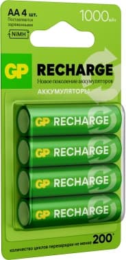 Аккумулятор GP Smart Energy AA NiMH 1000mAh (4шт) - фото 5