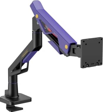 Кронштейн для мониторов Ultramounts UM741BP черный/фиолетовый 24"-57" макс.30кг крепление к столешнице поворот и наклон - фото 2