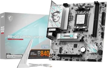 Материнская плата MSI B840M GAMING PLUS WIFI6E Socket AM5 AMD B840 4xDDR5 mATX AC`97 8ch(7.1) 2.5Gg RAID+HDMI - фото 2