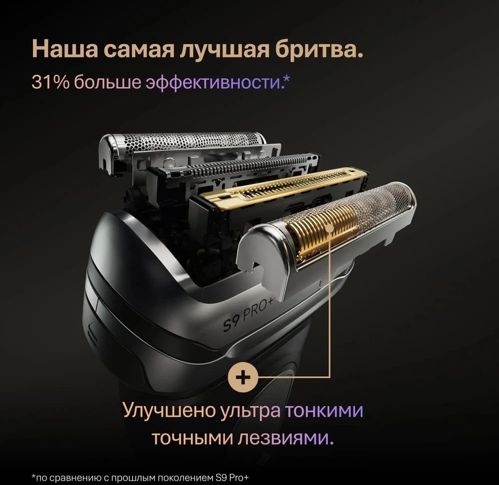 Бритва сетчатая Braun 9600s реж.эл.:5 питан.:аккум. черный/серый - фото 5