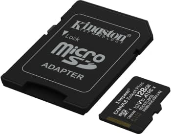 Флеш карта microSDXC 128GB Kingston SDCS3/128GB Canvas Select Plus V10 A1 + adapter - фото 2