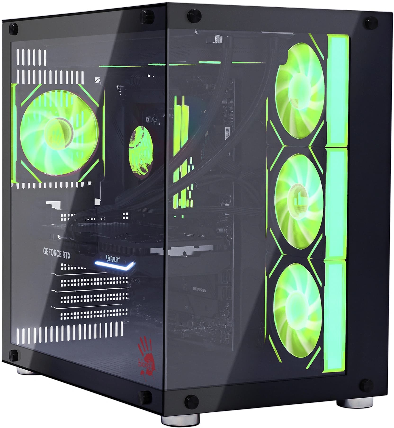 ПК Bloody BD-PC CZ79C3 MT i5 14600KF (3.5) 32Gb SSD1Tb RTX5070 12Gb Windows 11 Home 64 2.5xGbitEth WiFi BT 850W черный (RUS) (2129071) - фото 4