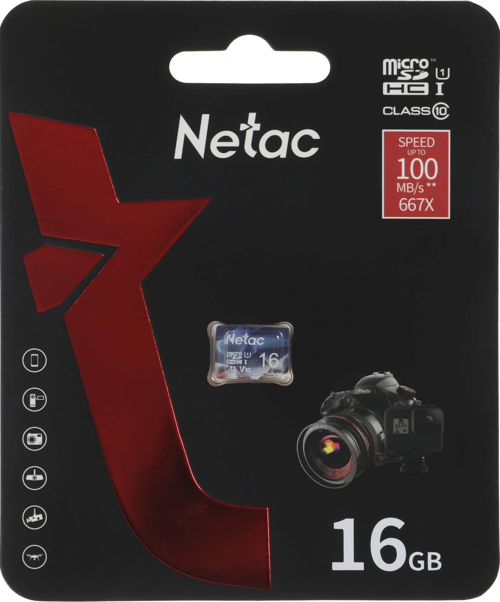Флеш карта microSDHC 16GB Netac P500 Ultra w/o adapter - фото 2