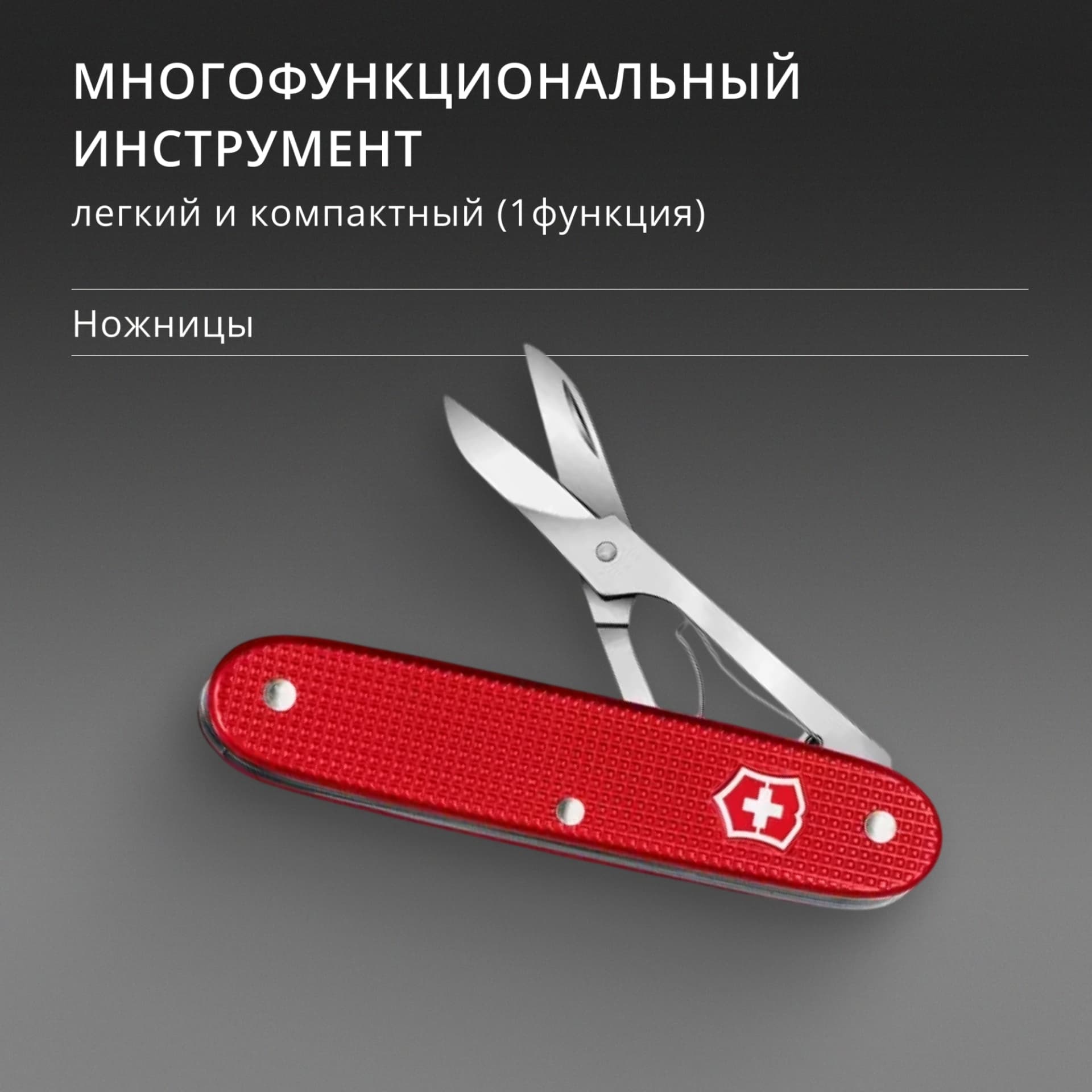 Ножницы Victorinox Companion X Alox (0.8070.20) 93мм 1функц. красный карт.коробка - фото 5