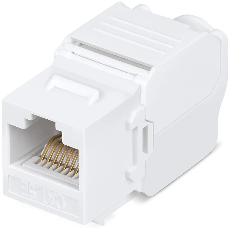 Модуль Cabeus KJ-RJ45-CAT.5E-180-TOOLLESS информ. Keystone RJ45 кат.5E бел. - фото 3