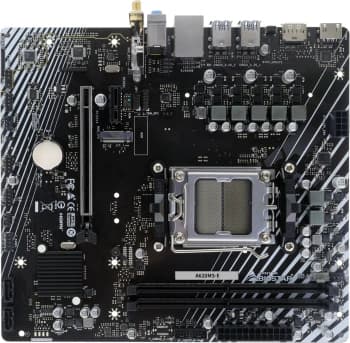 Материнская плата Biostar A620MS-E Socket AM5 AMD A620A 2xDDR5 mATX AC`97 8ch(7.1) GbLAN RAID+HDMI+DP - фото 2