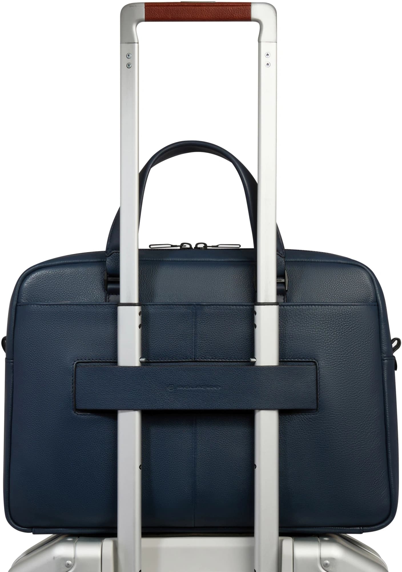 Деловая сумка мужская Piquadro Ael CA6920S142/BLU с отделением для ноутбука 14" синяя натур.кожа - фото 3