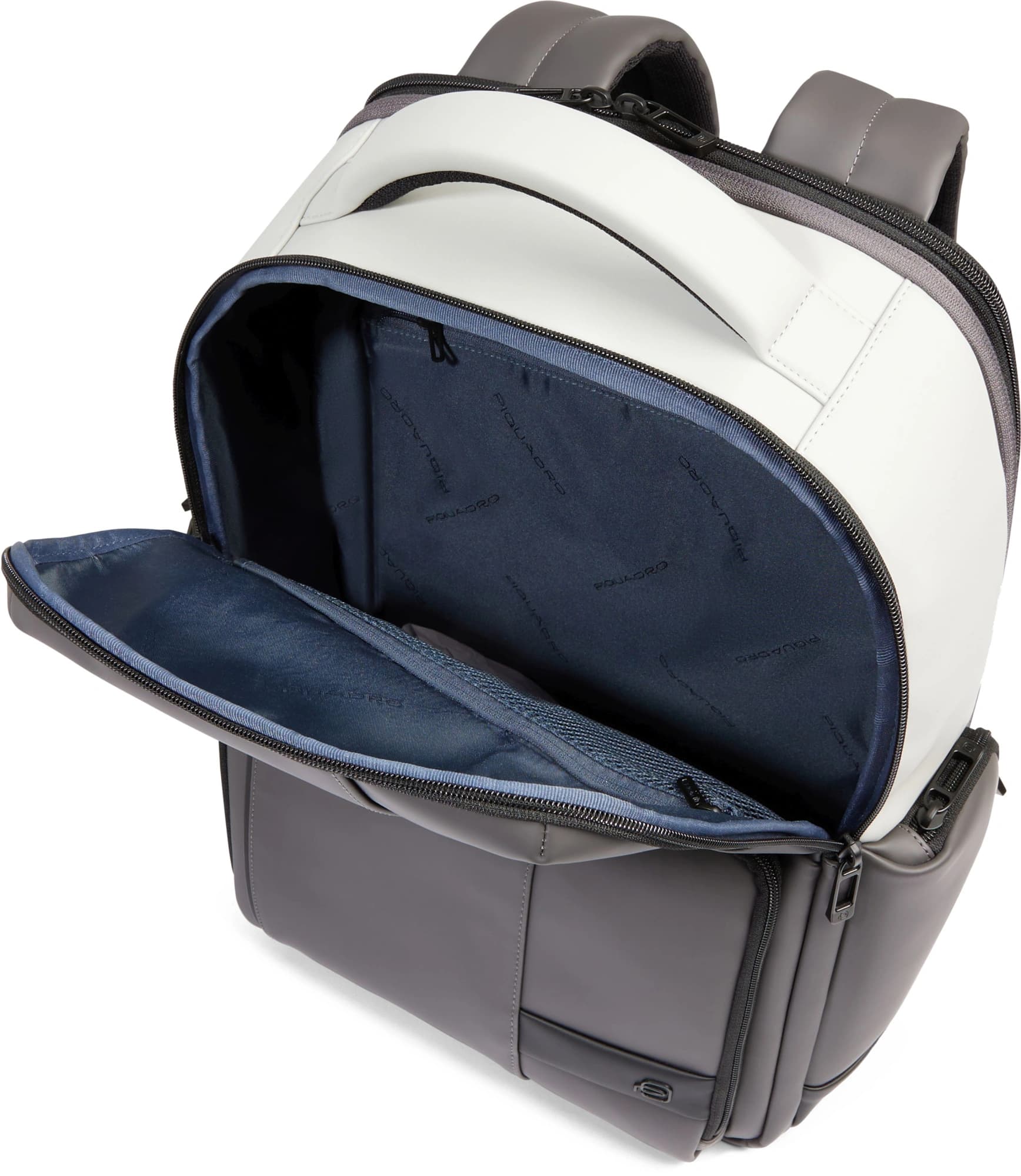 Рюкзак мужской Piquadro Wollem Rubber CA6239W129W/GRN серый/черный полиуретан - фото 4