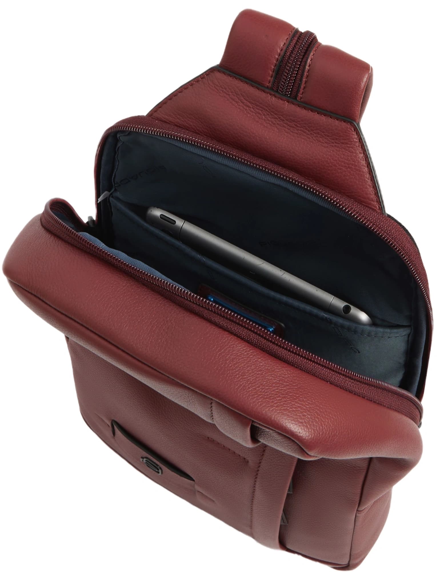Рюкзак слинг Piquadro Russel CA6764W137/CU красное дерево натур.кожа - фото 4