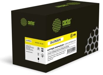 Картридж лазерный Cactus CS-LX78C5UY0 78C5UY0/78C5UYE желтый (7000стр.) для Lexmark CX421/CX622ade/CS521dn/CX625adhe/CS622de с чипом - фото 2