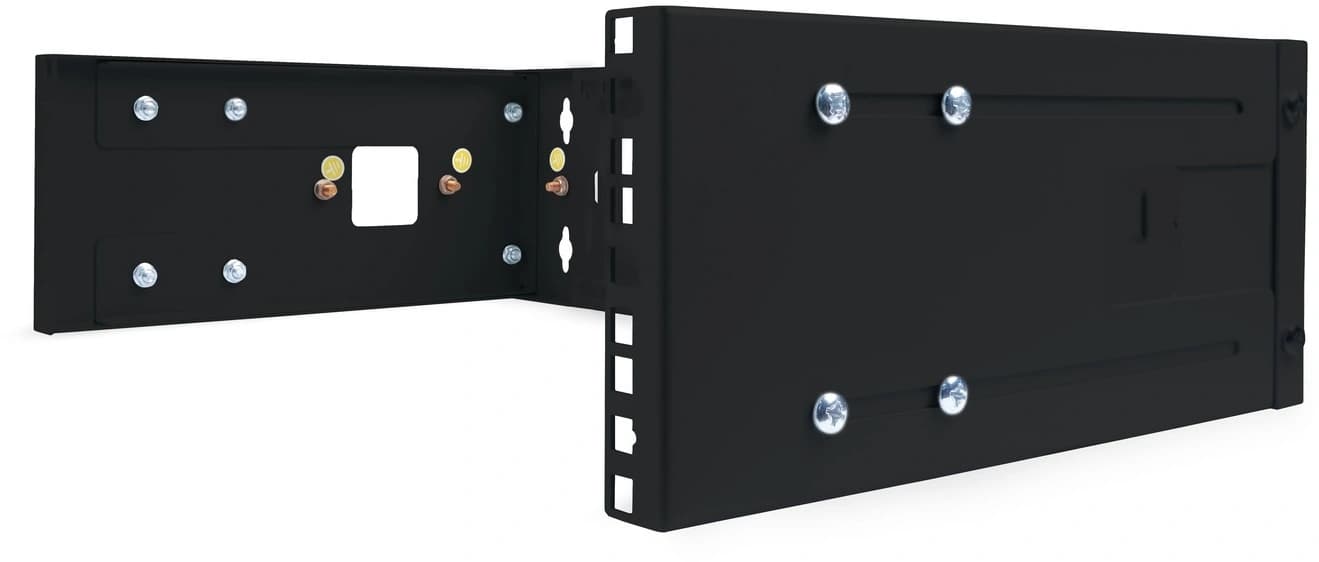 Кронштейн телекоммуникационный Cabeus NC-3U-BK настен. регул.глуб. 3U 19" нагр.:15кг черный - фото 4